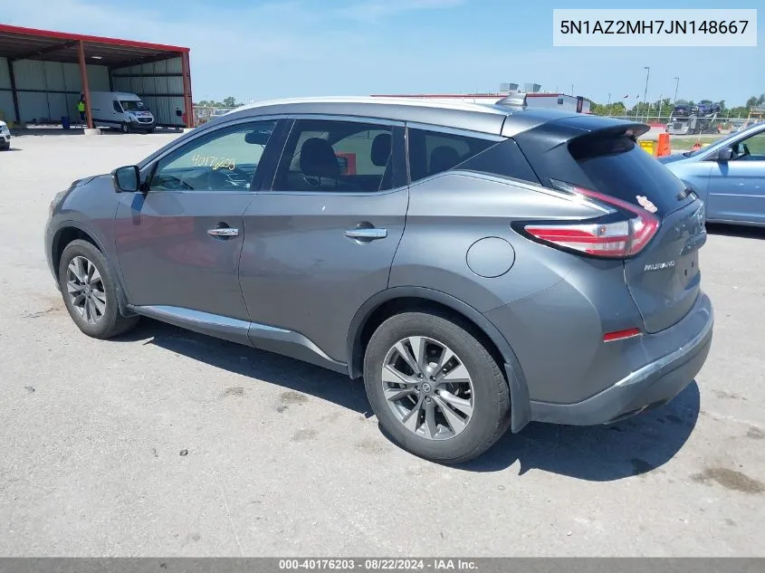 2018 Nissan Murano Platinum/S/Sl/Sv VIN: 5N1AZ2MH7JN148667 Lot: 40176203