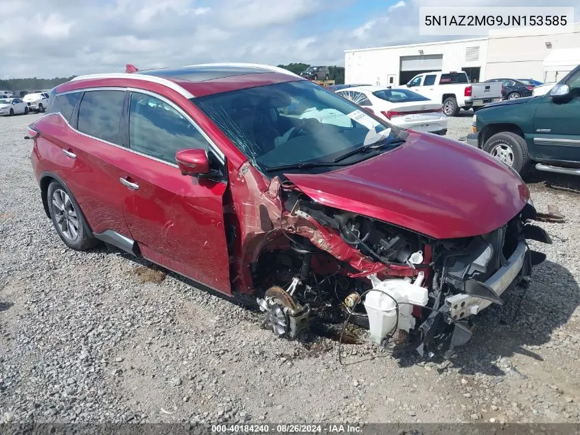 5N1AZ2MG9JN153585 2018 Nissan Murano Sl