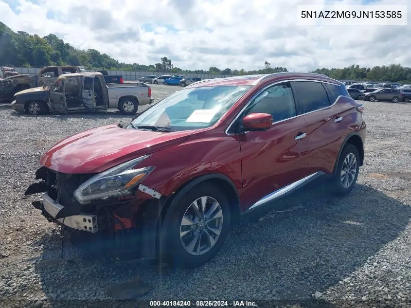 5N1AZ2MG9JN153585 2018 Nissan Murano Sl