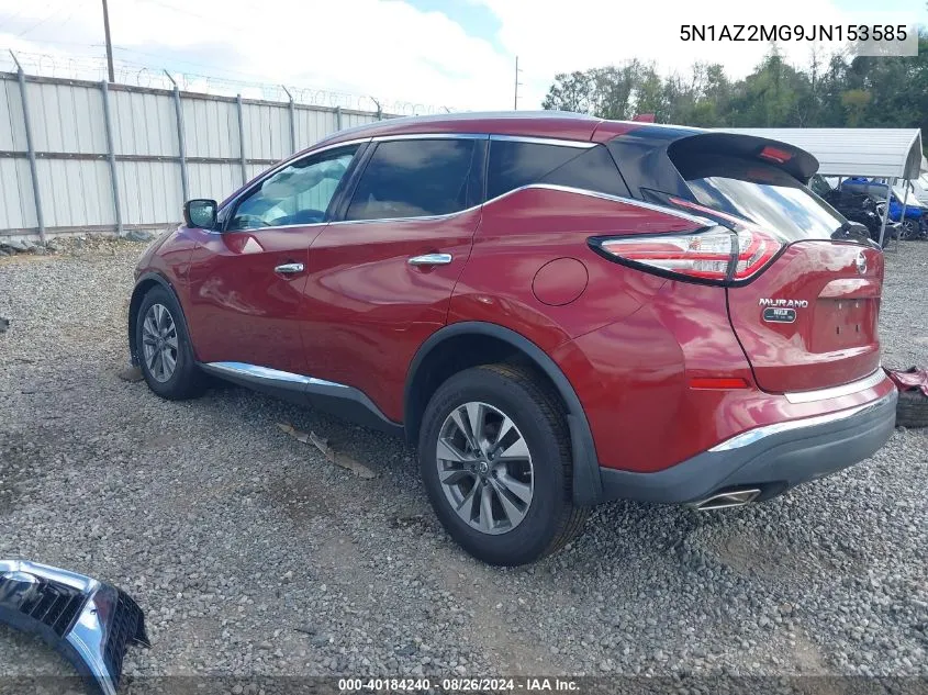 5N1AZ2MG9JN153585 2018 Nissan Murano Sl