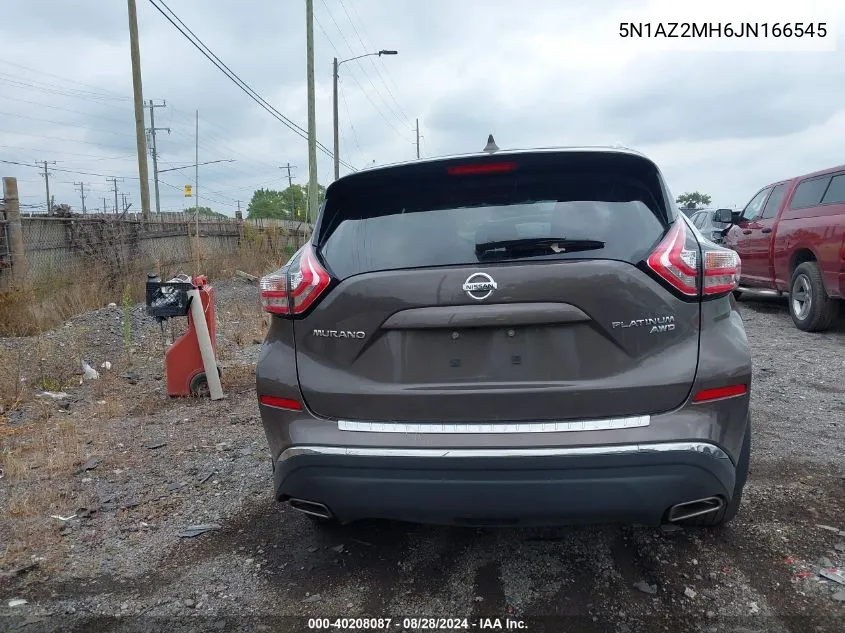 5N1AZ2MH6JN166545 2018 Nissan Murano Platinum