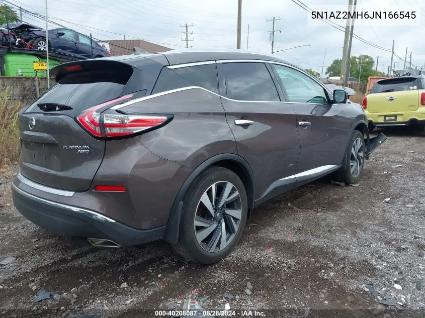 5N1AZ2MH6JN166545 2018 Nissan Murano Platinum