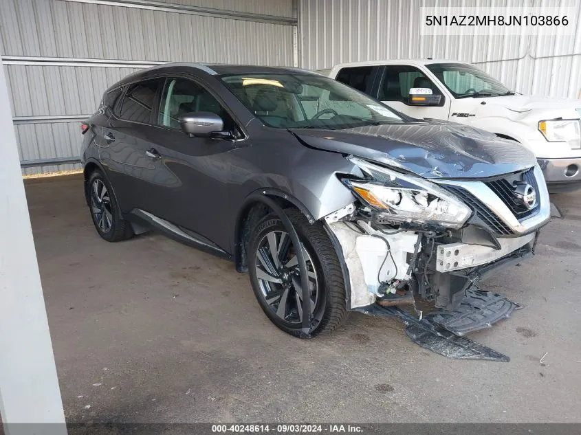 2018 Nissan Murano Platinum/S/Sl/Sv VIN: 5N1AZ2MH8JN103866 Lot: 40248614