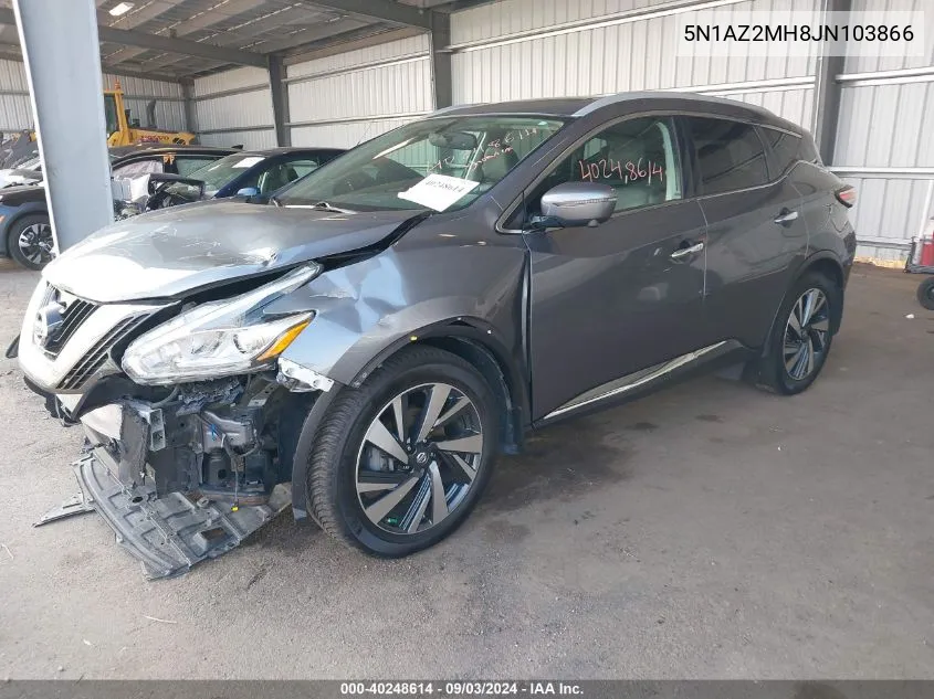 5N1AZ2MH8JN103866 2018 Nissan Murano Platinum/S/Sl/Sv