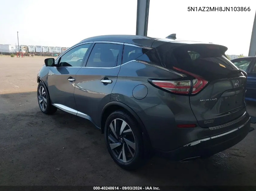 5N1AZ2MH8JN103866 2018 Nissan Murano Platinum/S/Sl/Sv