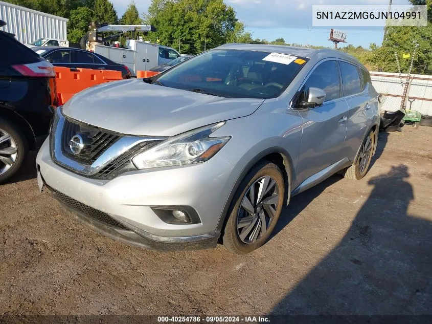 5N1AZ2MG6JN104991 2018 Nissan Murano S/Sl/Sv/Platinum