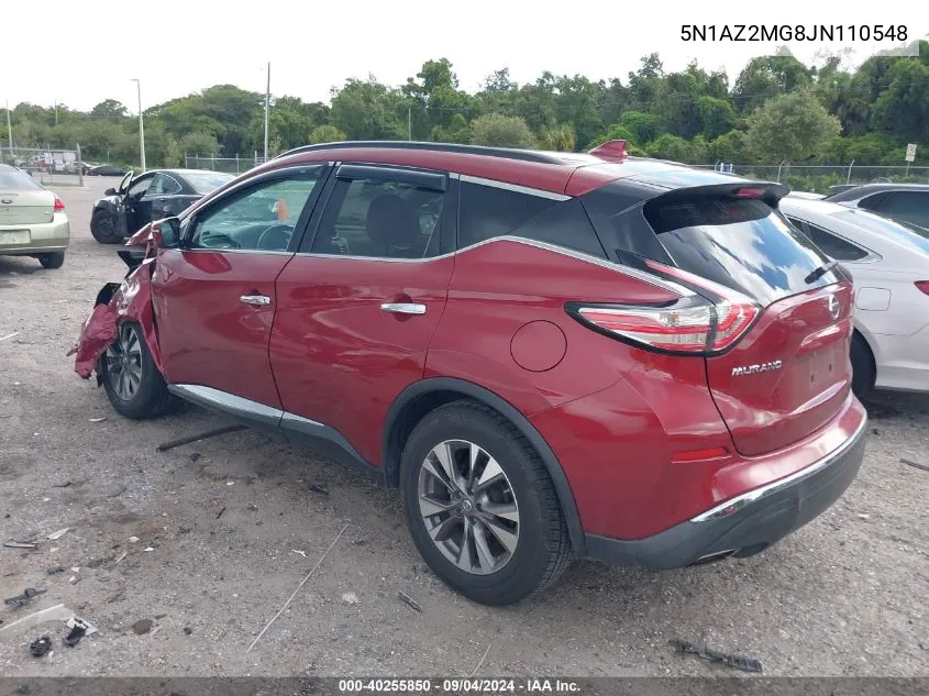 5N1AZ2MG8JN110548 2018 Nissan Murano Sv