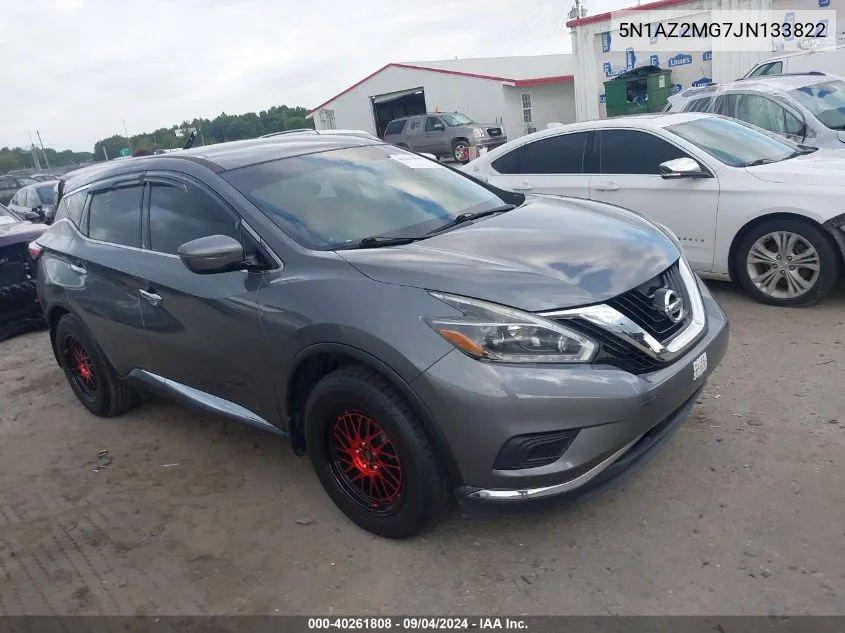 2018 Nissan Murano S/Sl/Sv/Platinum VIN: 5N1AZ2MG7JN133822 Lot: 40261808