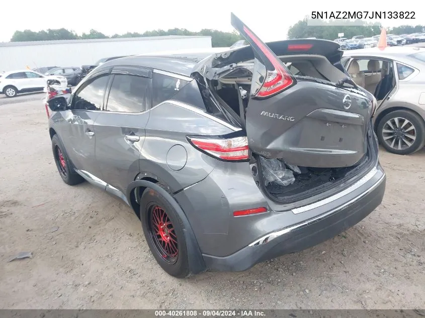 5N1AZ2MG7JN133822 2018 Nissan Murano S/Sl/Sv/Platinum