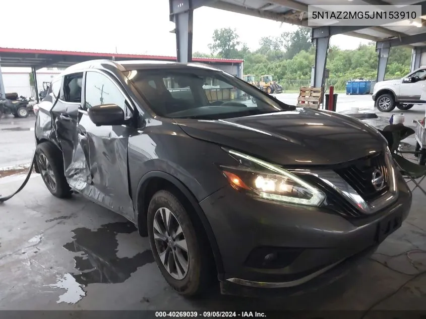 2018 Nissan Murano S/Sl/Sv/Platinum VIN: 5N1AZ2MG5JN153910 Lot: 40269039