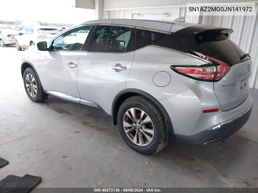 5N1AZ2MG0JN141972 2018 Nissan Murano S