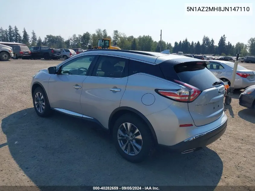 5N1AZ2MH8JN147110 2018 Nissan Murano Sv