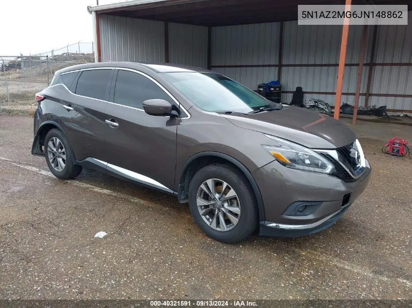 2018 Nissan Murano S VIN: 5N1AZ2MG6JN148862 Lot: 40321591