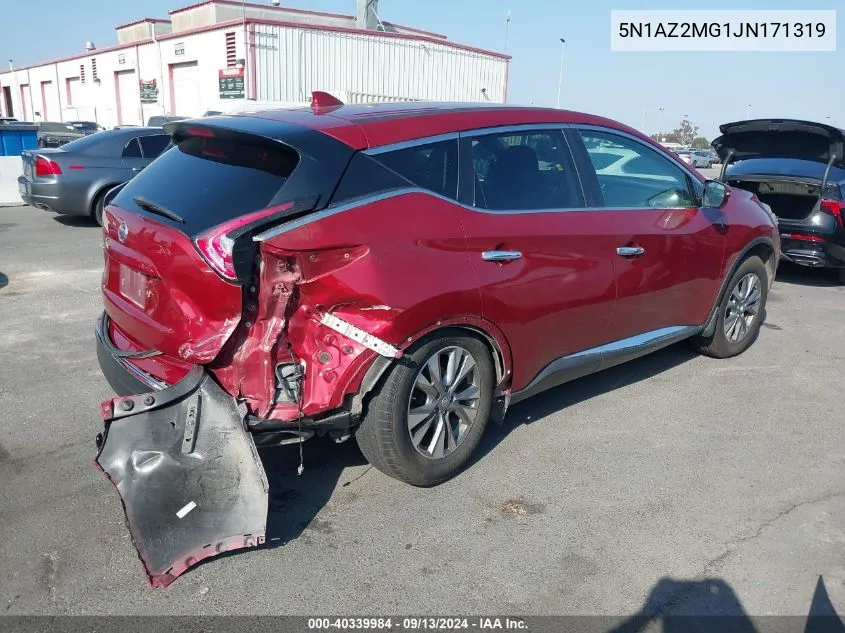 5N1AZ2MG1JN171319 2018 Nissan Murano S