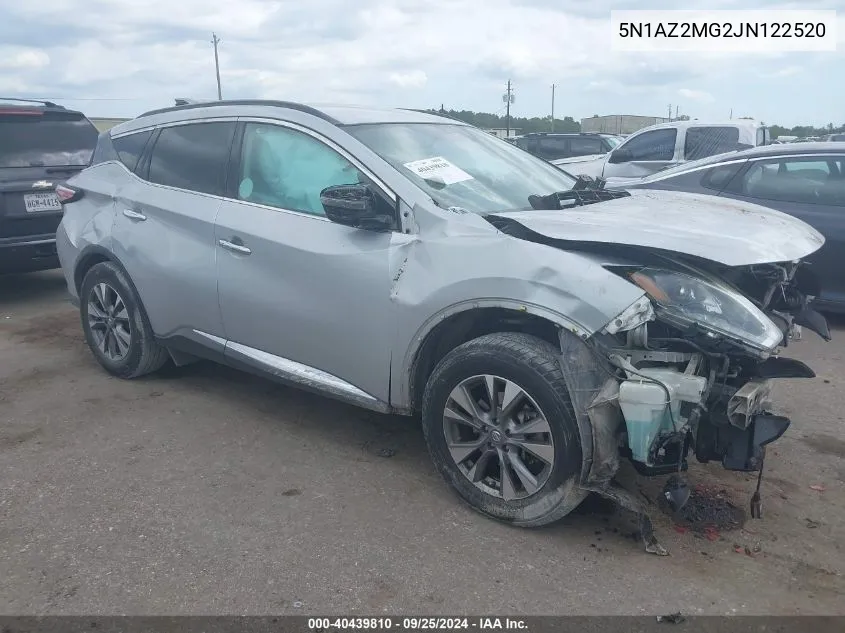 5N1AZ2MG2JN122520 2018 Nissan Murano Sv