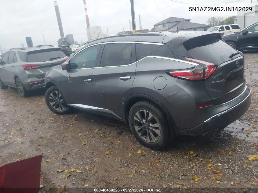 5N1AZ2MG2JN162029 2018 Nissan Murano Sv