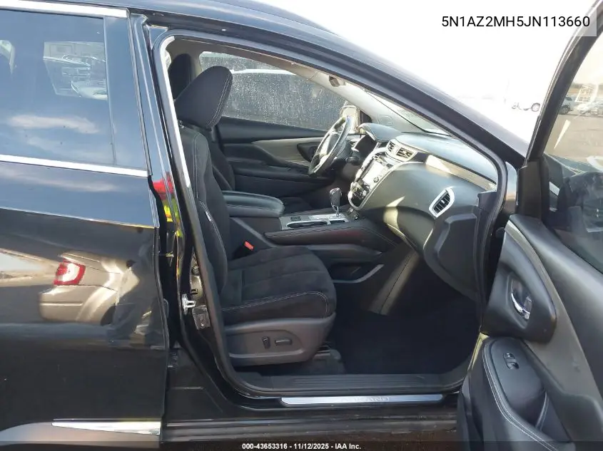 5N1AZ2MH5JN113660 2018 Nissan Murano Sv