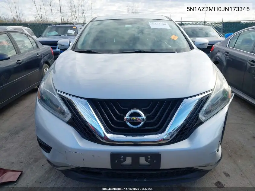 5N1AZ2MH0JN173345 2018 Nissan Murano S