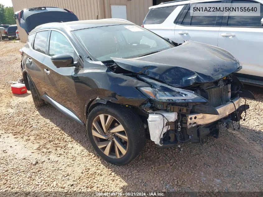 5N1AZ2MJ5KN155640 2019 Nissan Murano Sl