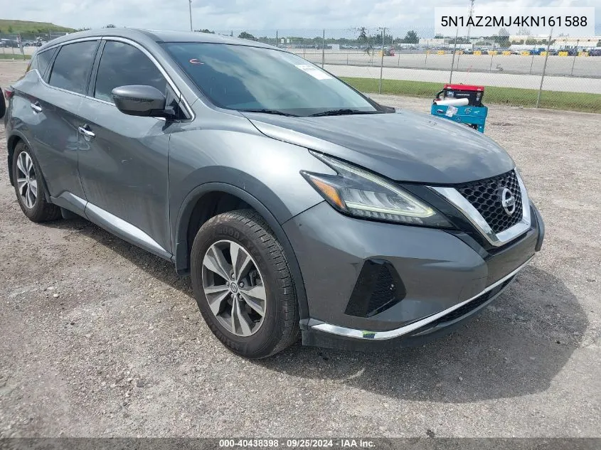 2019 Nissan Murano S VIN: 5N1AZ2MJ4KN161588 Lot: 40438398