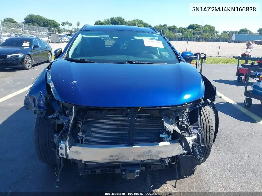 5N1AZ2MJ4KN166838 2019 Nissan Murano Sv