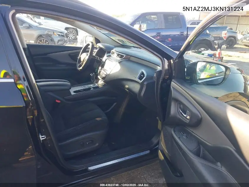 5N1AZ2MJ3KN131224 2019 Nissan Murano Sv
