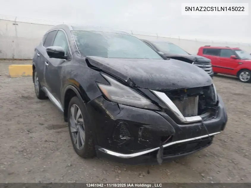 5N1AZ2CS1LN145022 2020 Nissan Murano Sl