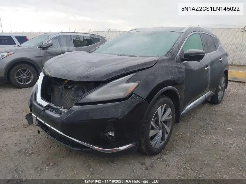 5N1AZ2CS1LN145022 2020 Nissan Murano Sl