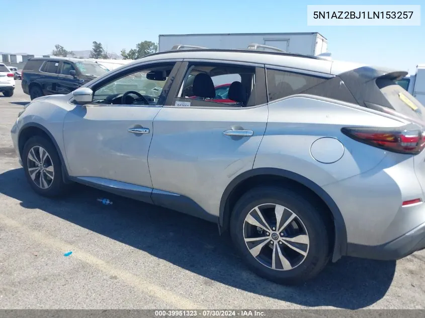 2020 Nissan Murano Sv Fwd VIN: 5N1AZ2BJ1LN153257 Lot: 39951323