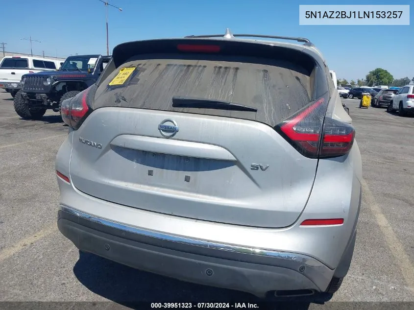 5N1AZ2BJ1LN153257 2020 Nissan Murano Sv Fwd