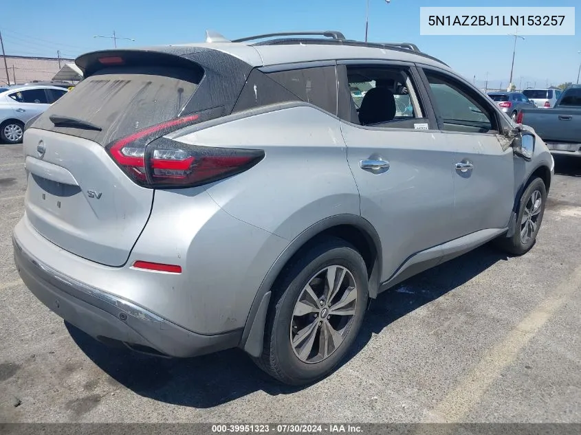 5N1AZ2BJ1LN153257 2020 Nissan Murano Sv Fwd