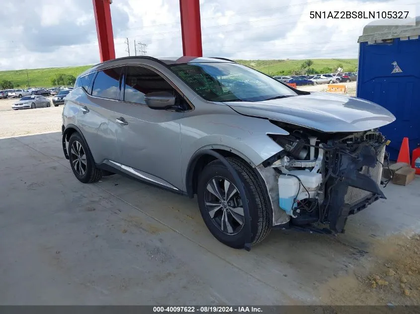 5N1AZ2BS8LN105327 2020 Nissan Murano Sv Intelligent Awd