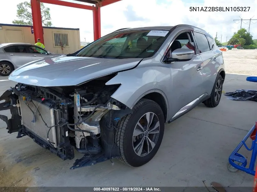 5N1AZ2BS8LN105327 2020 Nissan Murano Sv Intelligent Awd