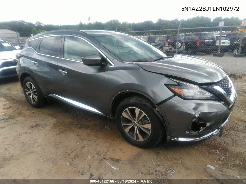 5N1AZ2BJ1LN102972 2020 Nissan Murano Sv Fwd