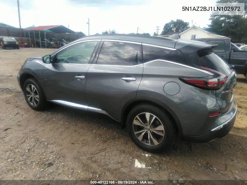 5N1AZ2BJ1LN102972 2020 Nissan Murano Sv Fwd