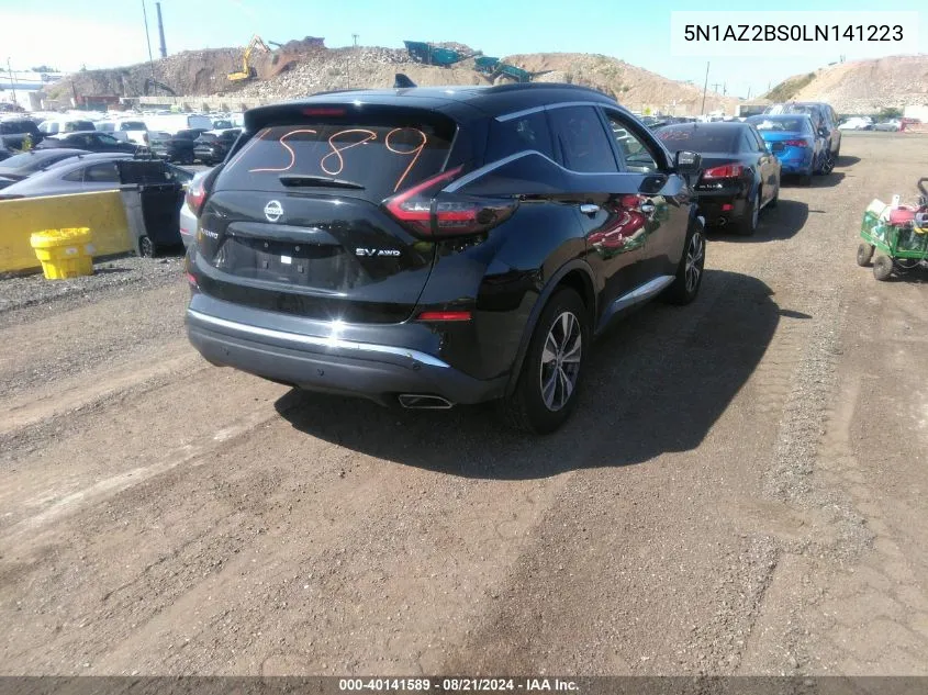 5N1AZ2BS0LN141223 2020 Nissan Murano Sv