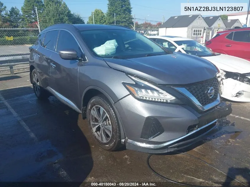 2020 Nissan Murano Sv VIN: 5N1AZ2BJ3LN123807 Lot: 40150043