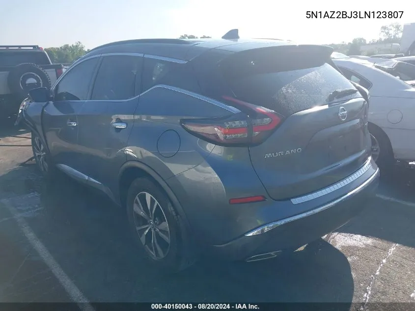 5N1AZ2BJ3LN123807 2020 Nissan Murano Sv