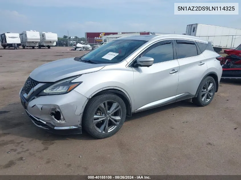 5N1AZ2DS9LN114325 2020 Nissan Murano Platinum Intelligent Awd