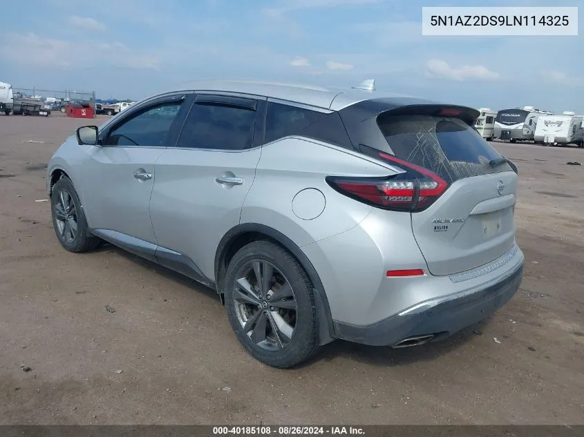 5N1AZ2DS9LN114325 2020 Nissan Murano Platinum Intelligent Awd