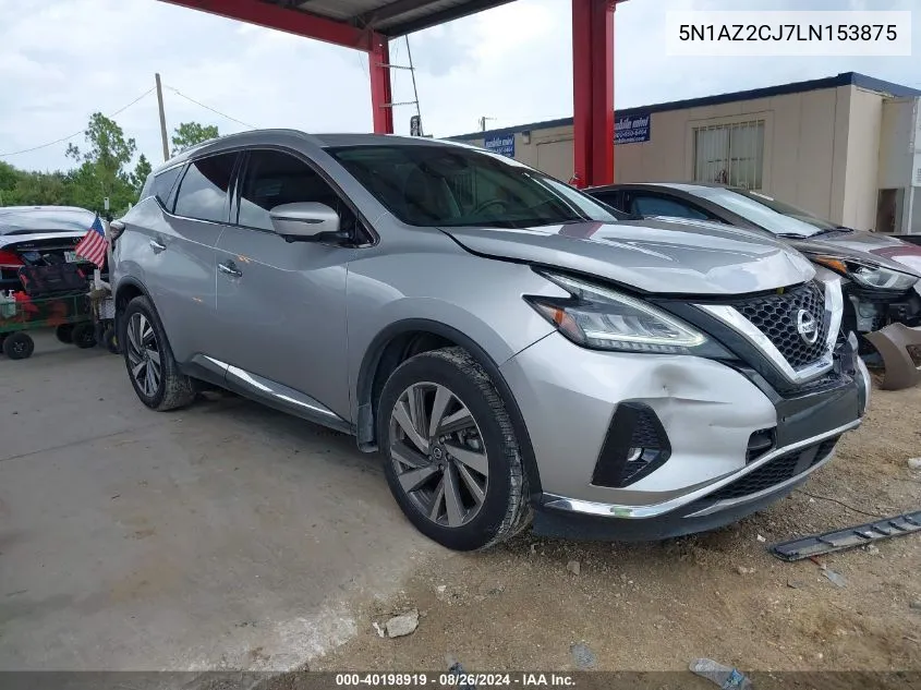 2020 Nissan Murano Sl Fwd VIN: 5N1AZ2CJ7LN153875 Lot: 40198919