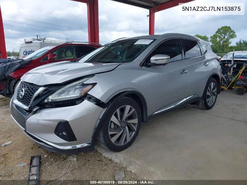 2020 Nissan Murano Sl Fwd VIN: 5N1AZ2CJ7LN153875 Lot: 40198919