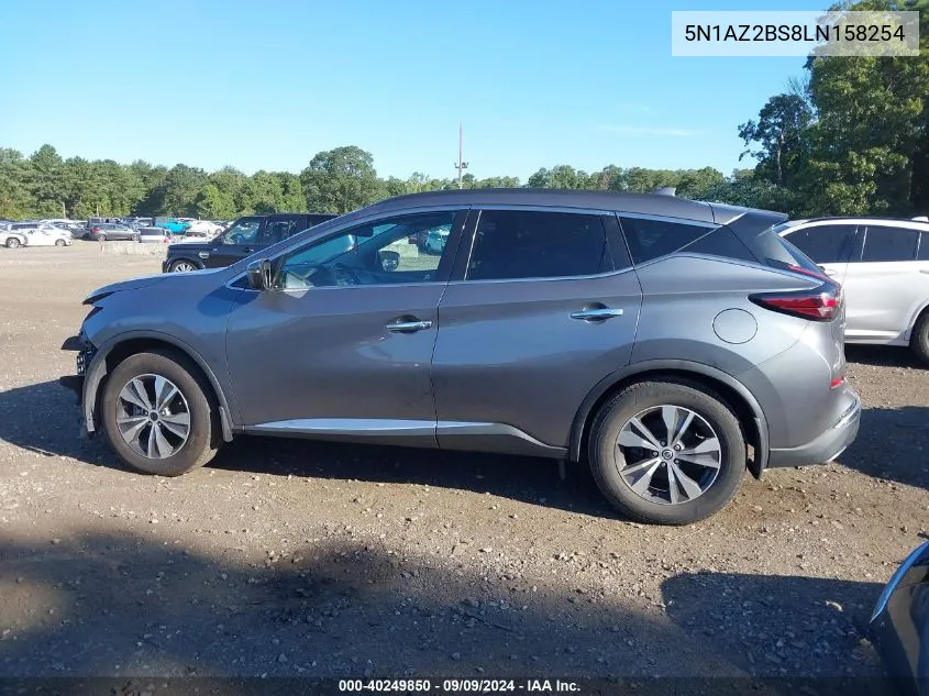 2020 Nissan Murano Sv VIN: 5N1AZ2BS8LN158254 Lot: 40249850