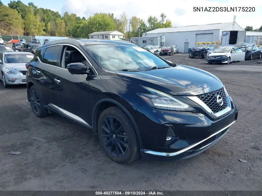 5N1AZ2DS3LN175220 2020 Nissan Murano Platinum