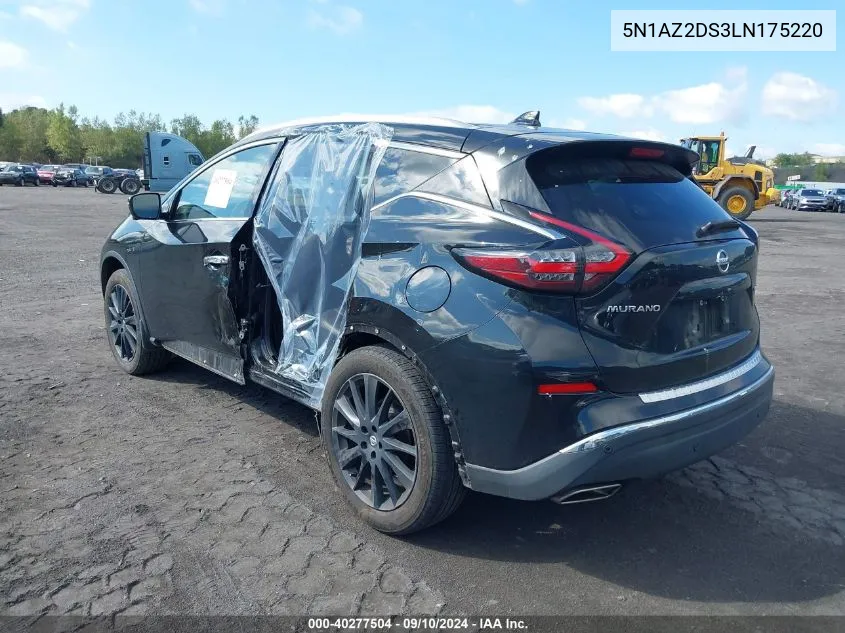 5N1AZ2DS3LN175220 2020 Nissan Murano Platinum