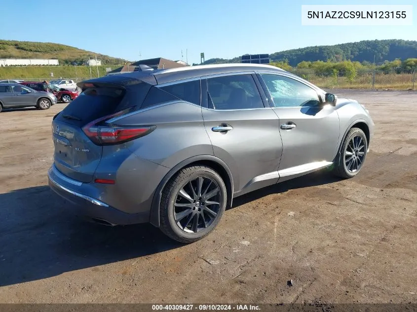 5N1AZ2CS9LN123155 2020 Nissan Murano Sl Intelligent Awd