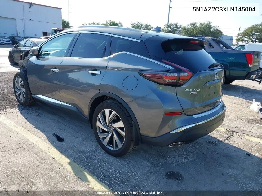 2020 Nissan Murano Sl VIN: 5N1AZ2CSXLN145004 Lot: 40376076