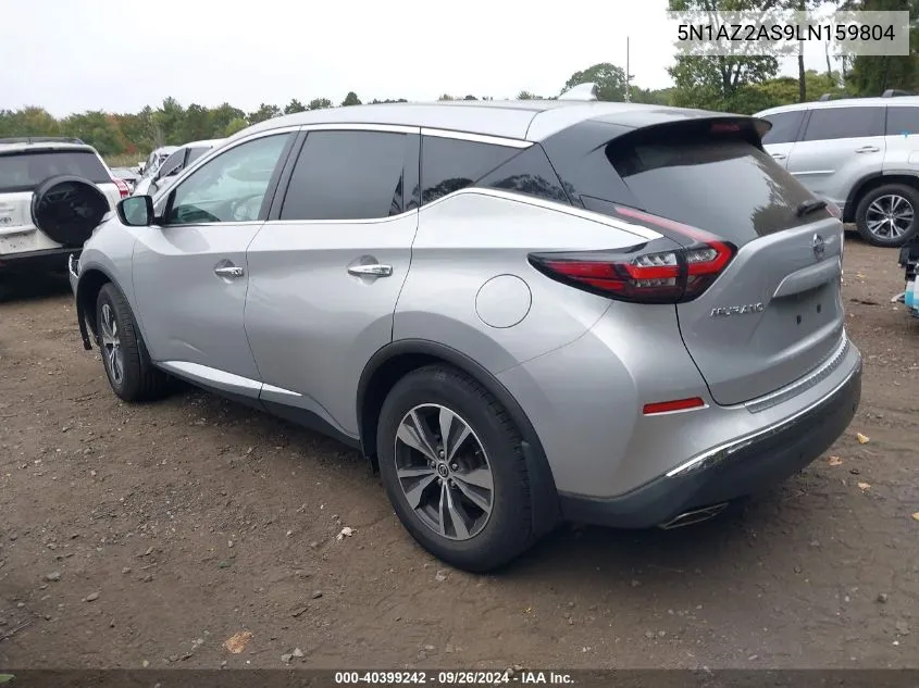 2020 Nissan Murano S Intelligent Awd VIN: 5N1AZ2AS9LN159804 Lot: 40399242