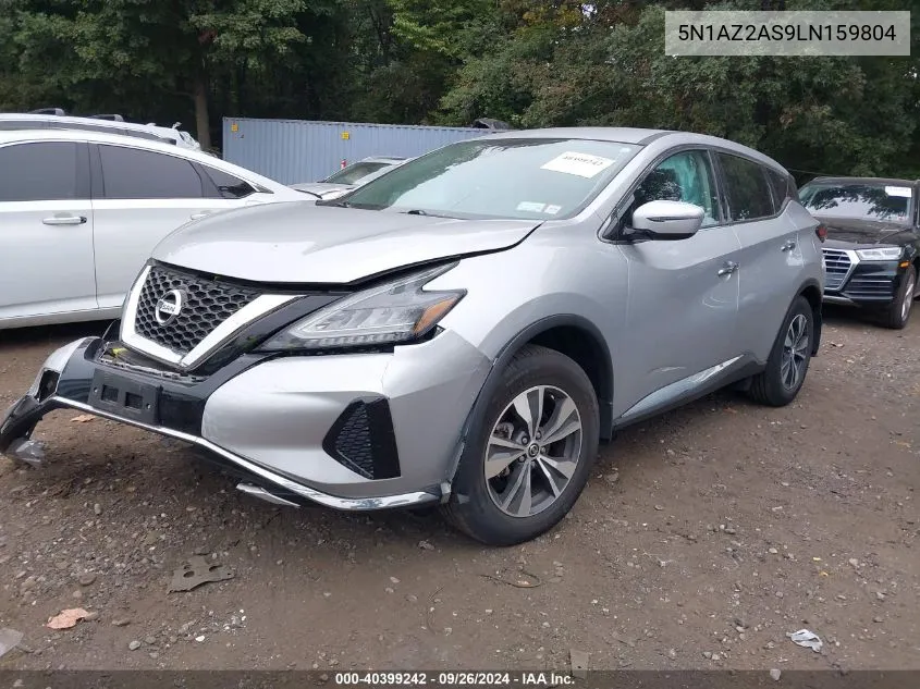 2020 Nissan Murano S Intelligent Awd VIN: 5N1AZ2AS9LN159804 Lot: 40399242