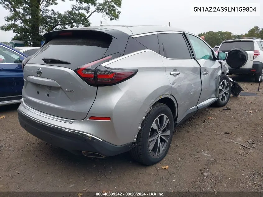 2020 Nissan Murano S Intelligent Awd VIN: 5N1AZ2AS9LN159804 Lot: 40399242